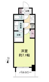 オーキッドレジデンス新大阪【7階】の間取り