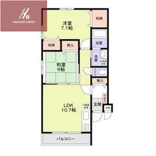 メディオII【201号室】の間取り