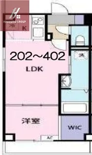 アリビラ鶴橋【302号室】の間取り