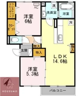 メゾン サンクレール【3階】の間取り