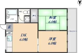 ラ・メゾン客坊町 A棟【2階】の間取り