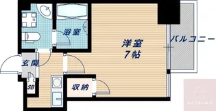 アスール江坂3rd【6階】の間取り