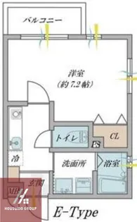 プルメリア阪大前【209号室】の間取り