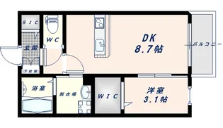ラヴィ・クレール【1階】の間取り