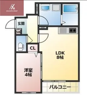 ALEGRIA住道Ⅱ【2階】の間取り