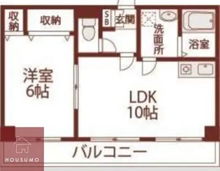 グランピーノ桃山台【608号室】の間取り