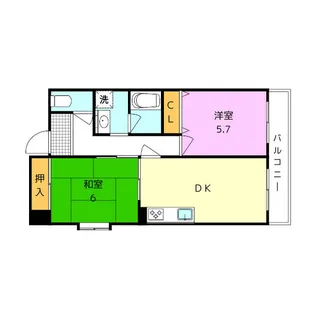 ラ・モードニシカワⅠ【4階】の間取り
