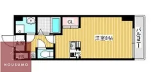 フローライト上新庄駅前【608号室】の間取り