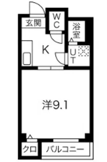 ハイマートセンリ【4階】の間取り