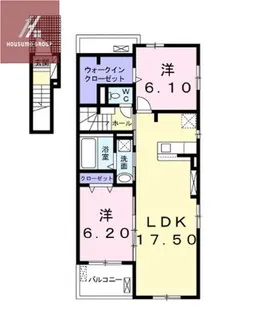 ラリュール【201号室】の間取り