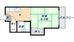 ロイヤル神路Ⅰ【103号室】の間取り