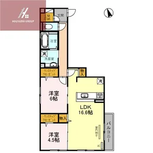 大阪府大阪市平野区平野市町1丁目【アパート】の間取り