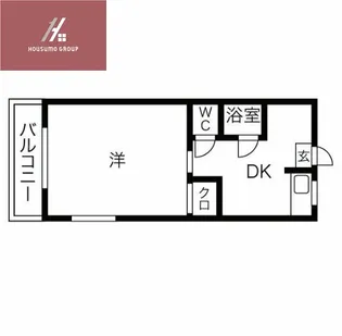 諸福マンション【403号室】の間取り