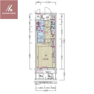 大阪府東大阪市長田西4丁目【マンション】の間取り