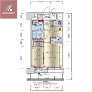 プレサンス長田レジェール【13階】の間取り