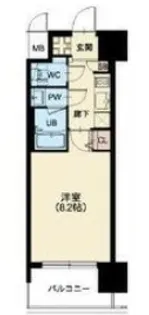 スプランディッド十三本町【1310号室】の間取り