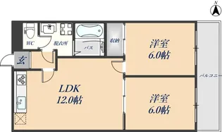 寿緑ヶ丘マンション【101号室】の間取り