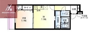 フジパレス弥刀駅北Ⅱ番館【102号室】の間取り