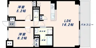 サン シエロ東今里【3階】の間取り
