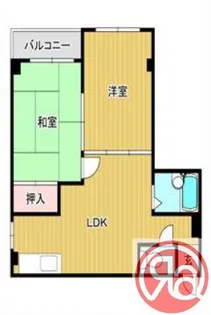 コーポ中野【4階】の間取り