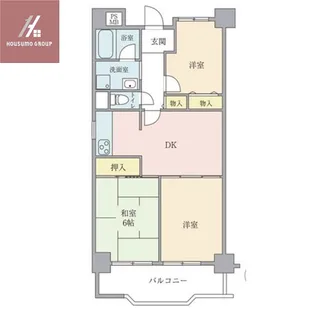 シェモア平野【7階】の間取り