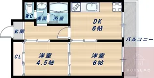 第2エクセルハイツ【1階】の間取り