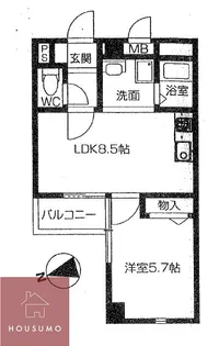 Big In 加島【304号室】の間取り