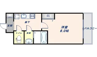 ファステート大阪上本町ソーレ【9階】の間取り