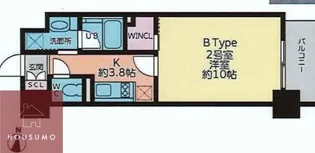 グランドベルヴィ【402号室】の間取り