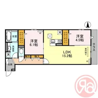 Futawa美章園【2階】の間取り