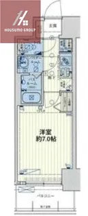 スワンズシティ大阪クレアスト【5階】の間取り