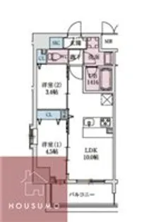 スプランディッドⅨ【7階】の間取り