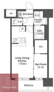 コンフォリア・リヴ新大阪西宮原ソルテラス【405号室】の間取り