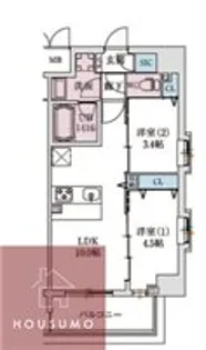 スプランディッドⅨ【6階】の間取り