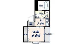 ビッグシャイン今里【2階】の間取り