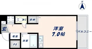 グランメール高井田【502号室】の間取り