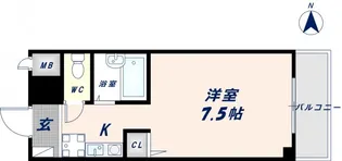 ハイウッズナガタ【204号室】の間取り