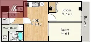 大阪府大阪市平野区平野南2丁目【マンション】の間取り
