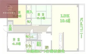 大阪府大阪市平野区長吉出戸2丁目【マンション】の間取り