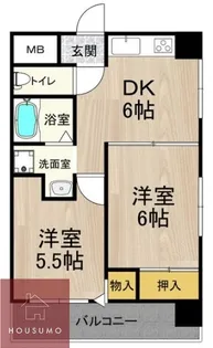 JMRレジデンス新大阪【1002号室】の間取り