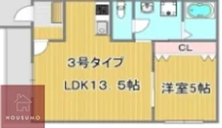 レジデンスコート豊中末広町【103号室】の間取り