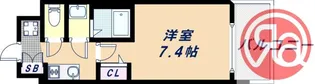 フォーリアライズ天王寺ヴァロール【10階】の間取り