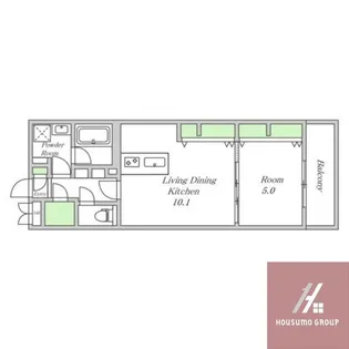 エスタジオ針中野【2階】の間取り