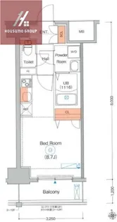 エストゥルースプラスサウス大阪【7階】の間取り
