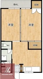 マンション真砂【2階】の間取り