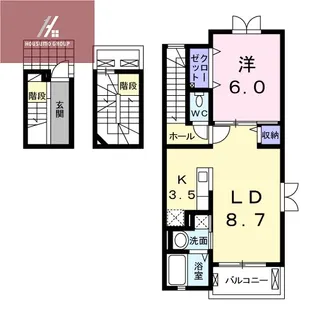 大阪府大阪市平野区加美北6丁目【アパート】の間取り