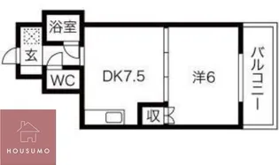 おおきに北大阪リバーフロントAP【1004号室】の間取り