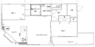 ツインハイツA【2号室】の間取り