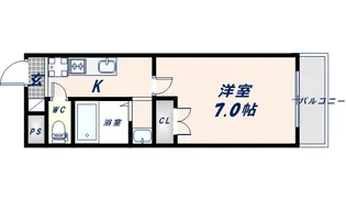 ヴィアルcity深江【2階】の間取り
