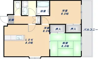 大阪府大阪市東成区大今里西2丁目【マンション】の間取り